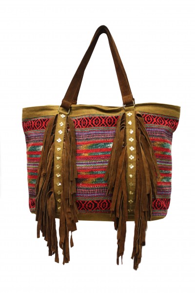 Sparkline Grape Shoulder Bag